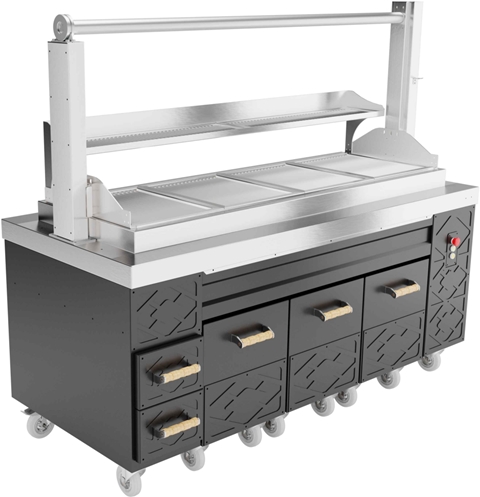 [KUSP-KM85HM20E2] Kusina Charcoal Grill Electrical Lifting 2000x850x900/1600mm