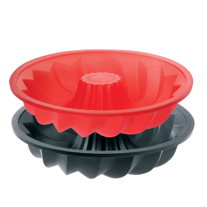 [DEB198324] Black Silicone Moul'flex 24 X H 6 cm Savarin