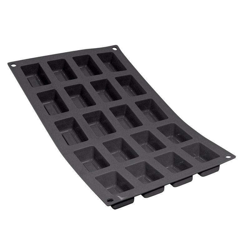 [DEB196303] Black Silicone Moul'flex Baking Mould W22 x L4.8cm