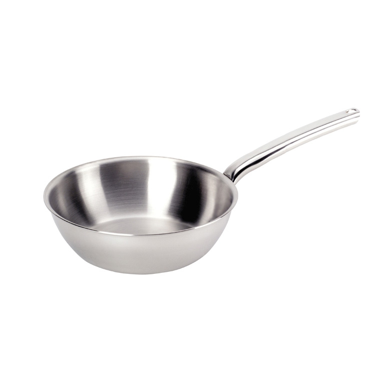 [DEB363224] Conical S/S 24 cm Saute Pan With Handle