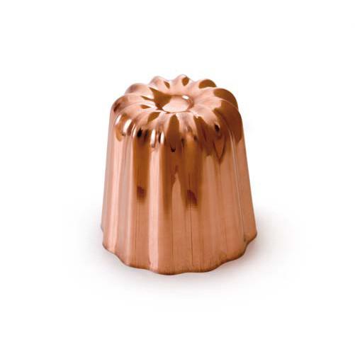 [MAU418055] M'Passion Copper Tinned Canele Mold with - handle 5.5cm