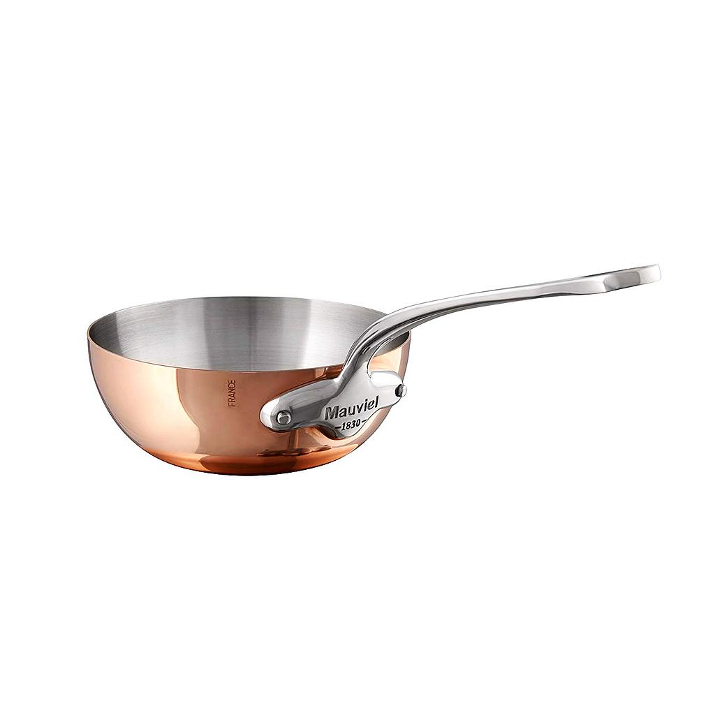 [MAU611224] M'150 S Curved Splayed Sautepan with stainless steel handle 24cm