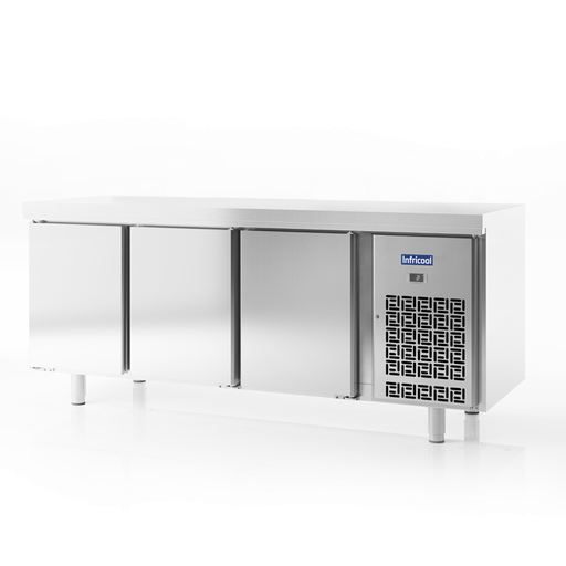 Infricool 3 Solid Door Undercounter Fridge (No Splashback)