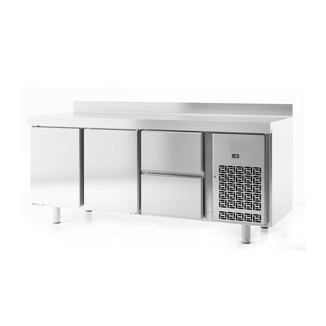 [INFIM703P2D1DK] Serie IM700 GN1/1 Undercounter Fridge With 2 Door &1 Drawer kit, with splash back