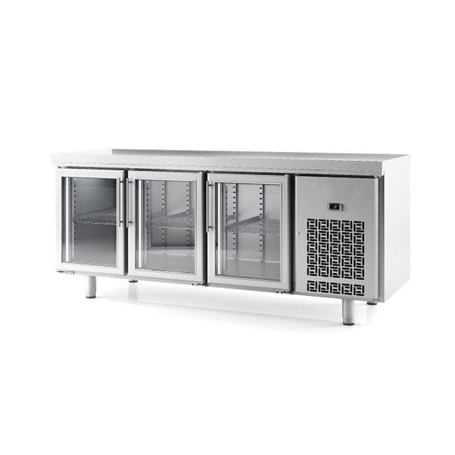 [INFIM703PCR] Infricool 3 Glass Doors Undercounter Fridge