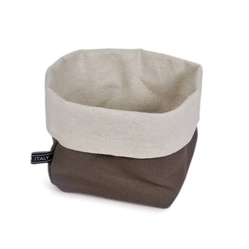 [ABE3052924581] Small Brown Cotton Bread Basket