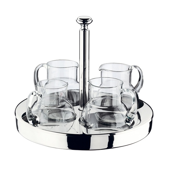 [ABEV770552SUS] Imperial thermal rotat stand for j pitchers no glasses tray 18/10 St.steel  ø41,5cm H.36cm