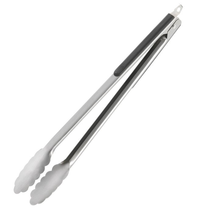 [WSM15162270] Stainless Steel Barbecue Tongs With Rubber Coated Handles