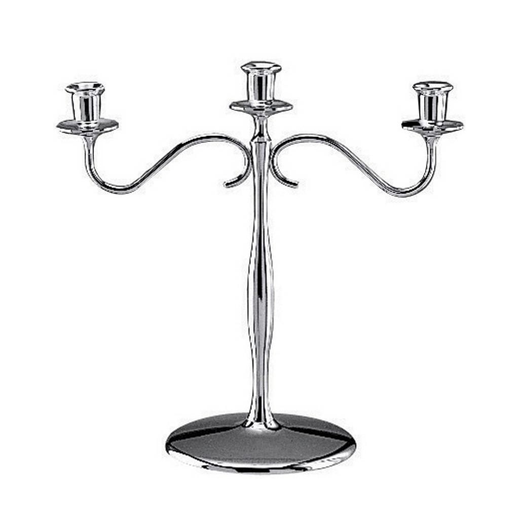 [ABE3050518515] Iseo Candle Stick H 42 cm With 3 Lights