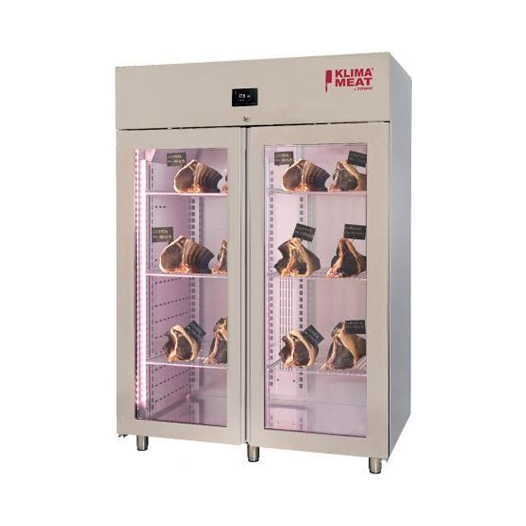 [GRUKMB1500PV] S/S Klima Dry Aging Cabinet With Double Glass Door