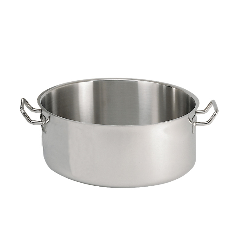 [DEB344424] S/S 24 cm Stew Pan With Pouring Lip & 2 Handles