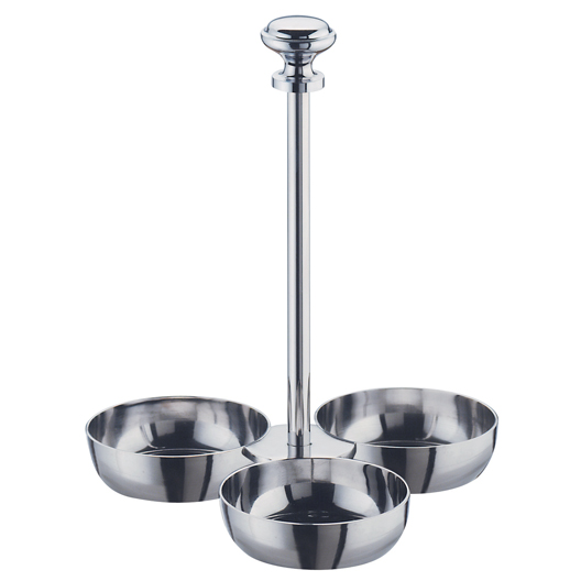 [ABEV010509003] Jam dish 3-tier 18/10 St.steel ø6cm H.13cm