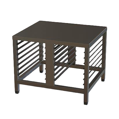 [METRAT99000] S/Steel 430 Heavy Duty Support Stand For 6 Pan Combi Steamer With Tray Support Below