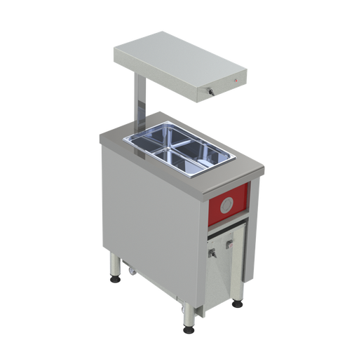 [CHAV02303] Charvet Pro800 Pack-Fr GN 1/1 Chip Dump & Ceramic Heat Lamp