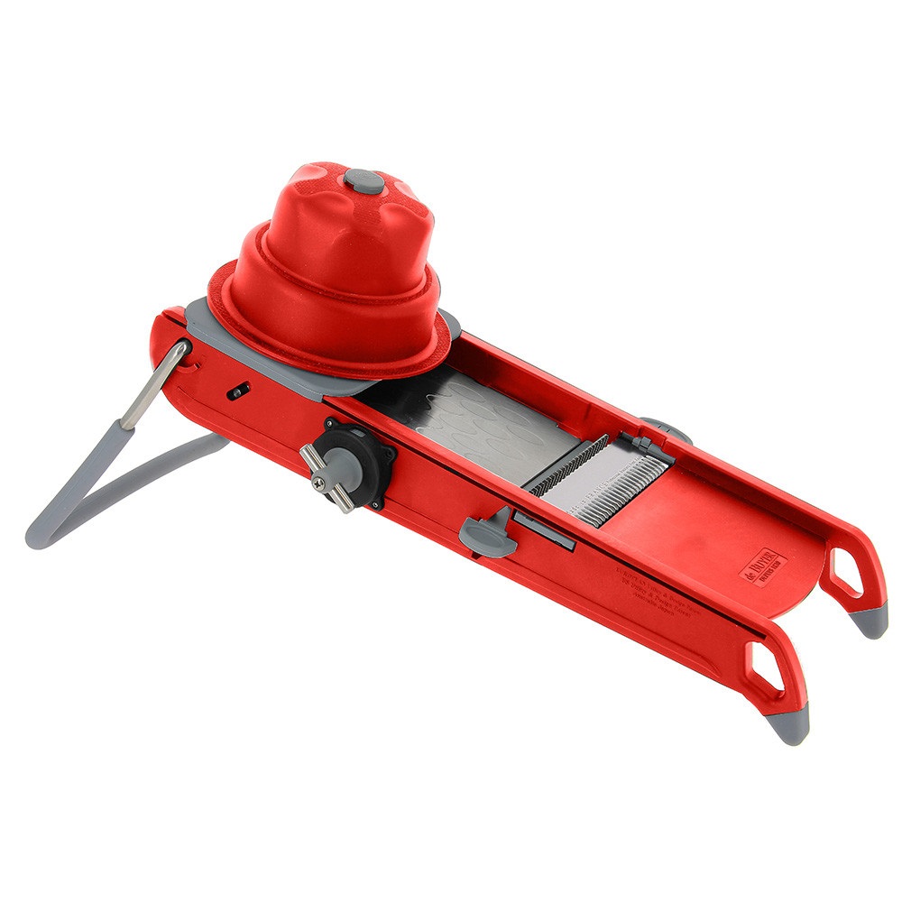 Swing Plus Mandoline  S/S & Red With 2 Blades & Pusher