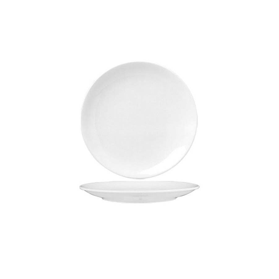 [GUREO19DU00] Flat Plate Ø 19cm (Eo) White Porcelain