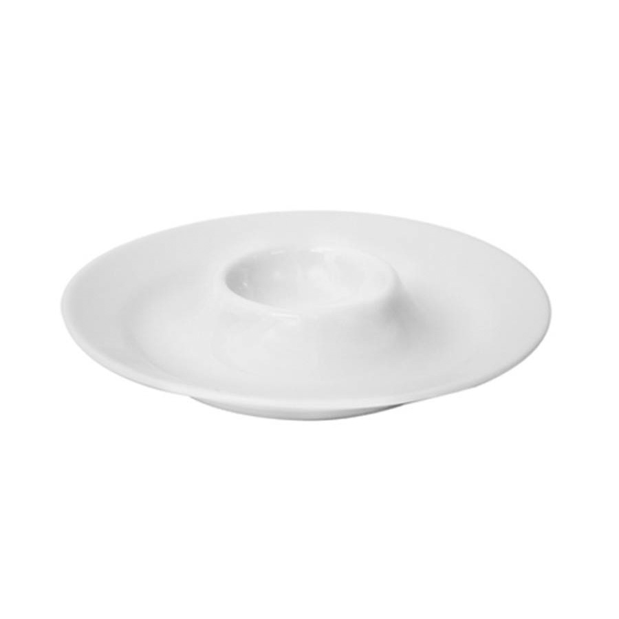 [GUREO13YU00] Egg Plate 13 cm (Eo) White Porcelain