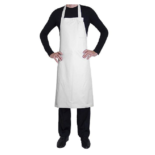 [CLEPAPR47M] Paprika Full Kitchen M White Bib Apron