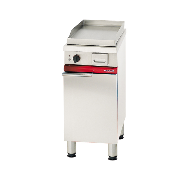 [AMBCME410SLKC] 400 Cabinet Smooth Chromed Elec Plancha + Door (CPM400) & Shelf Supp (ECH400)