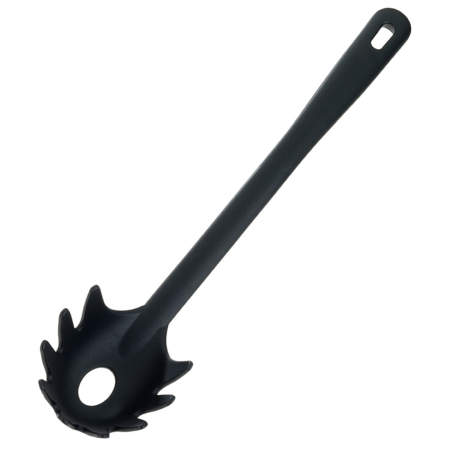 [WSM13642270] Black Nylon Heat Resistant Spaghetti Spoon  Ø 70 mm 310 mm