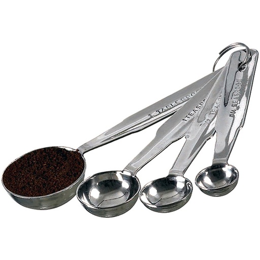 [MAT072029] Set 4 Stainless Steel Measuring Spoons