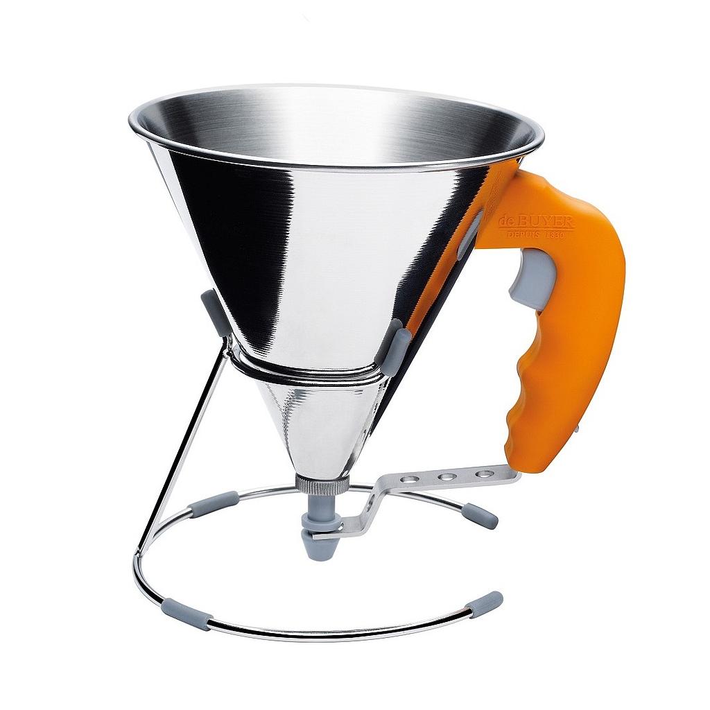 [DEB335330] S/S Piston Funnel Mini Orange 0,8 Litre