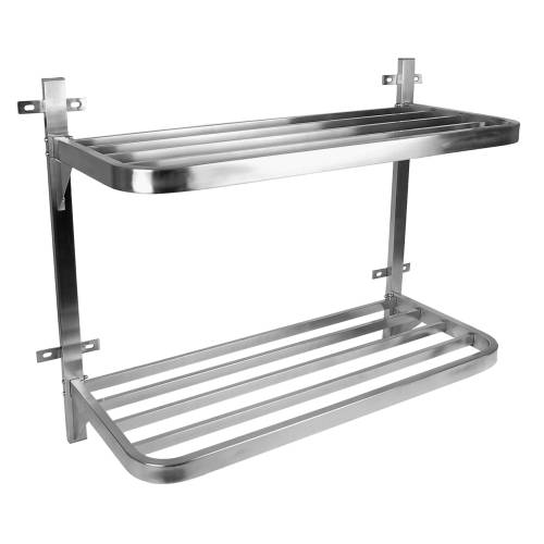 [METSH44PR2T090040] S/S 304 Wall Mounted Pot Rack - Double